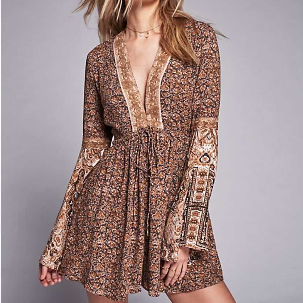 Free People Once Upon a Summertime Romper Size L